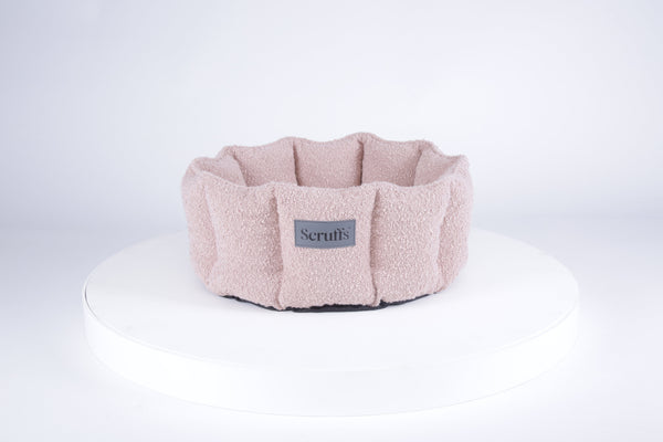 Boucle Cat Bed - Blush Pink Cat Bed Scruffs®
