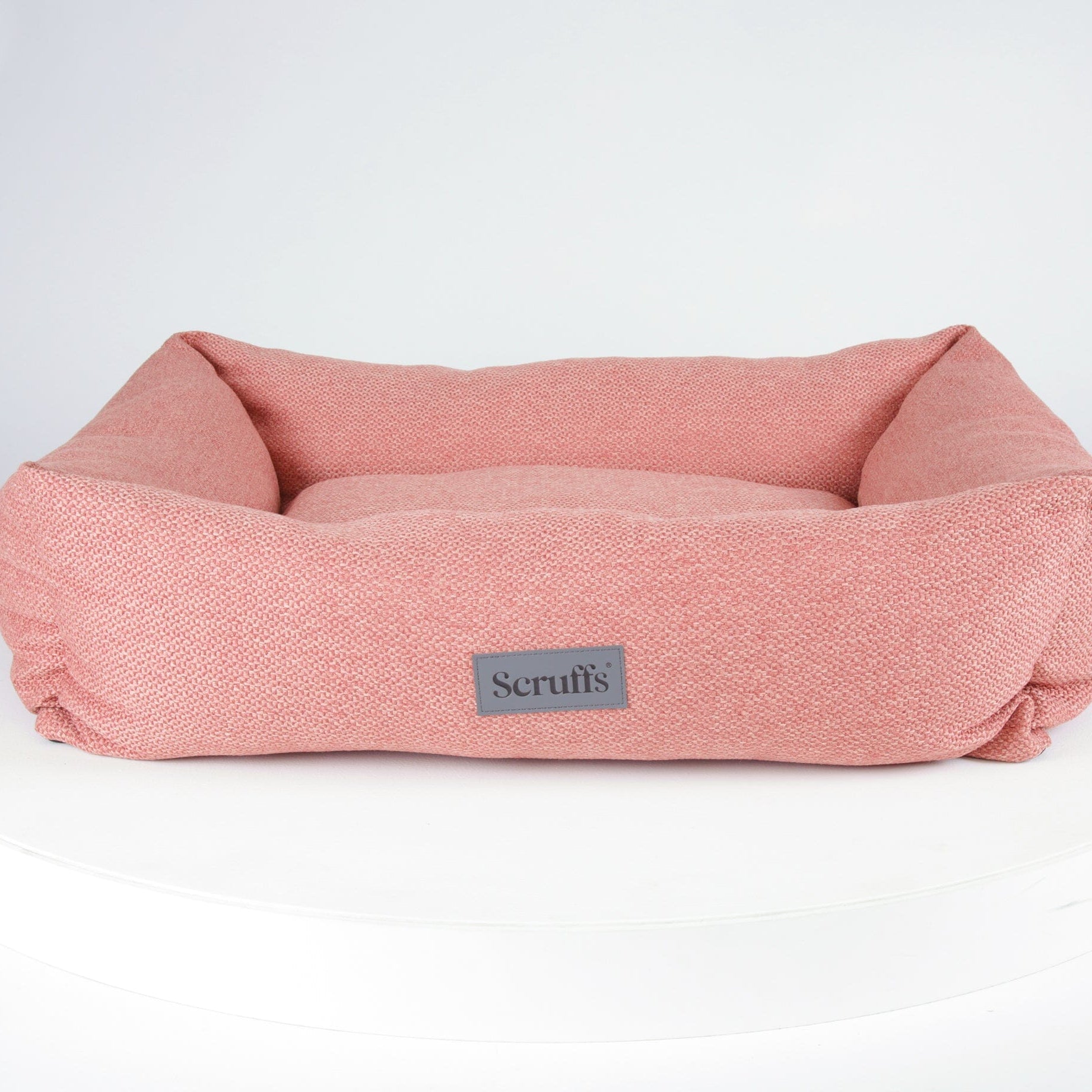Seattle Box Bed - Coral Pink Dog Bed Scruffs®