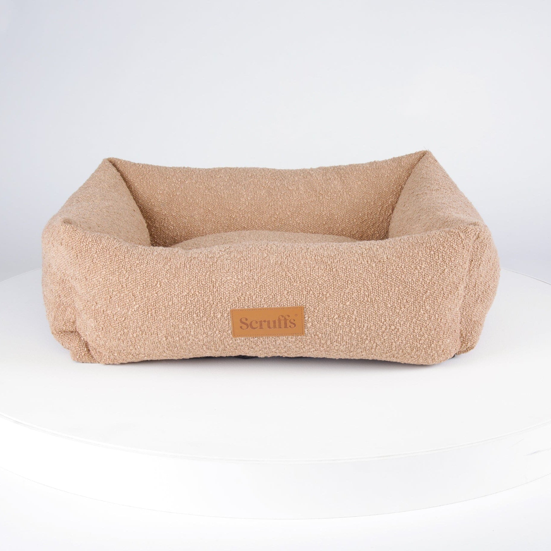Boucle Box Bed - Desert Brown Dog Bed Scruffs®
