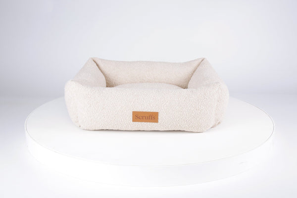 Boucle Box Bed - Ivory Dog Bed Scruffs®