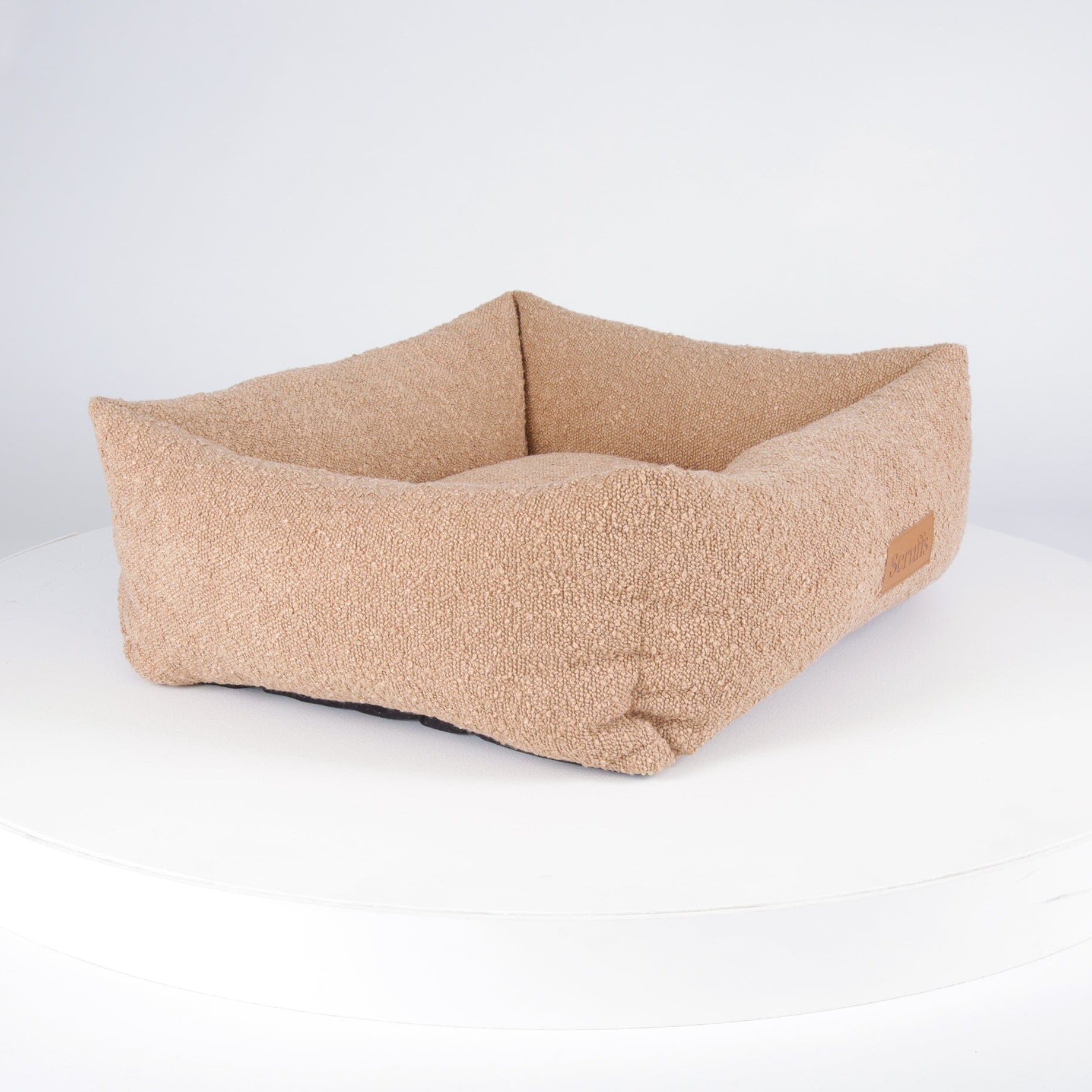 Boucle Box Bed - Desert Brown Dog Bed Scruffs®
