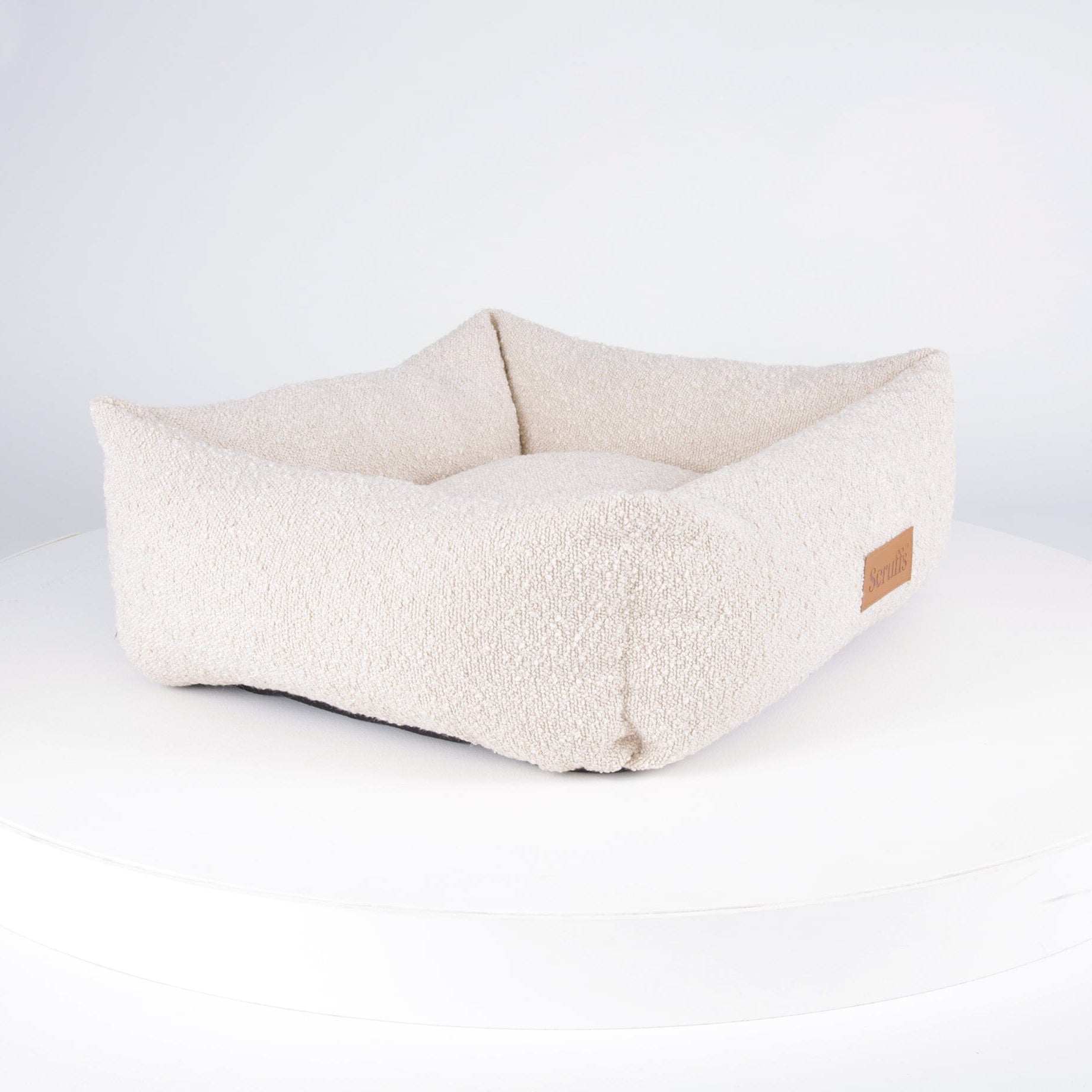 Boucle Box Bed - Ivory Dog Bed Scruffs®