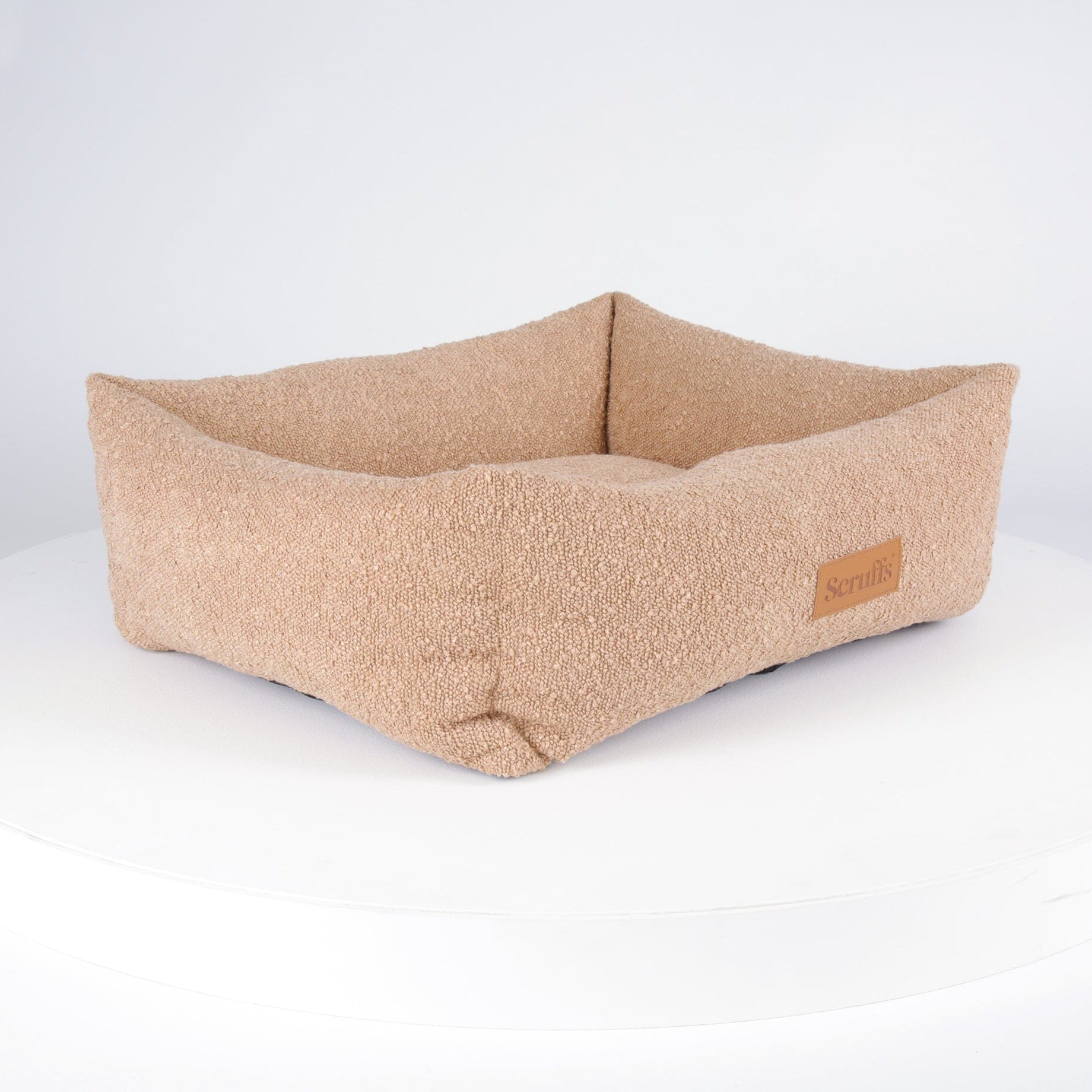 Boucle Box Bed - Desert Brown Dog Bed Scruffs®