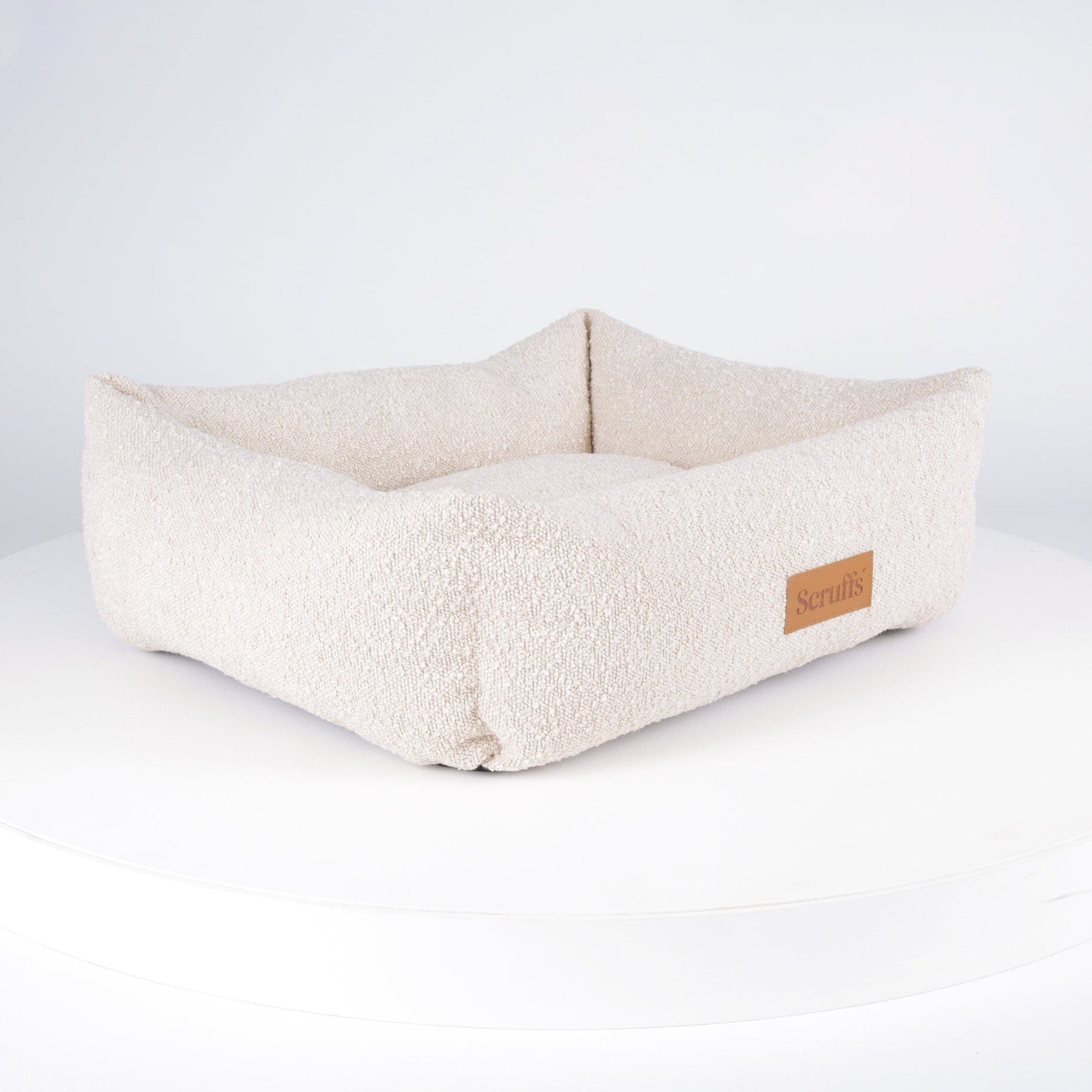 Boucle Box Bed - Ivory Dog Bed Scruffs®