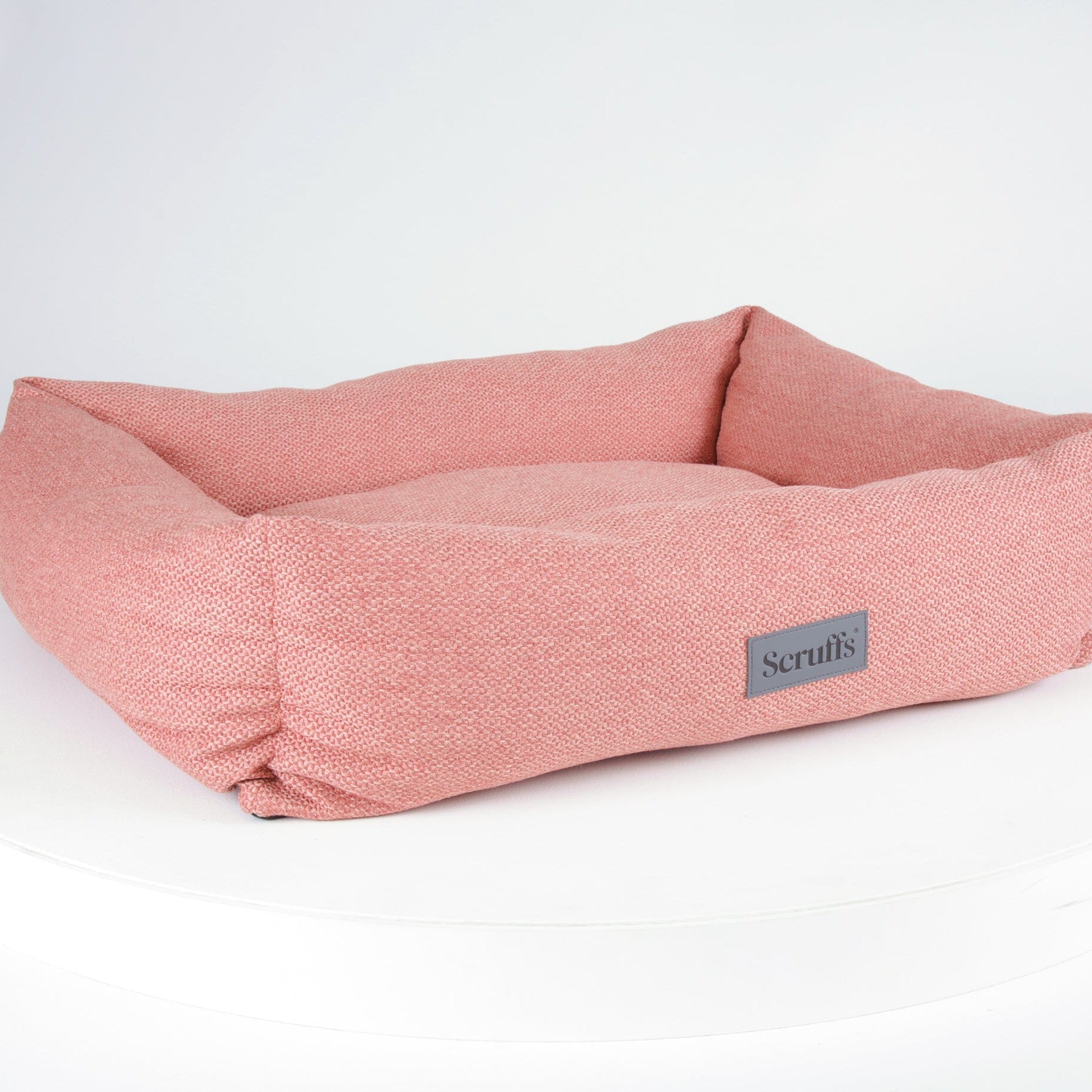 Seattle Box Bed - Coral Pink Dog Bed Scruffs®