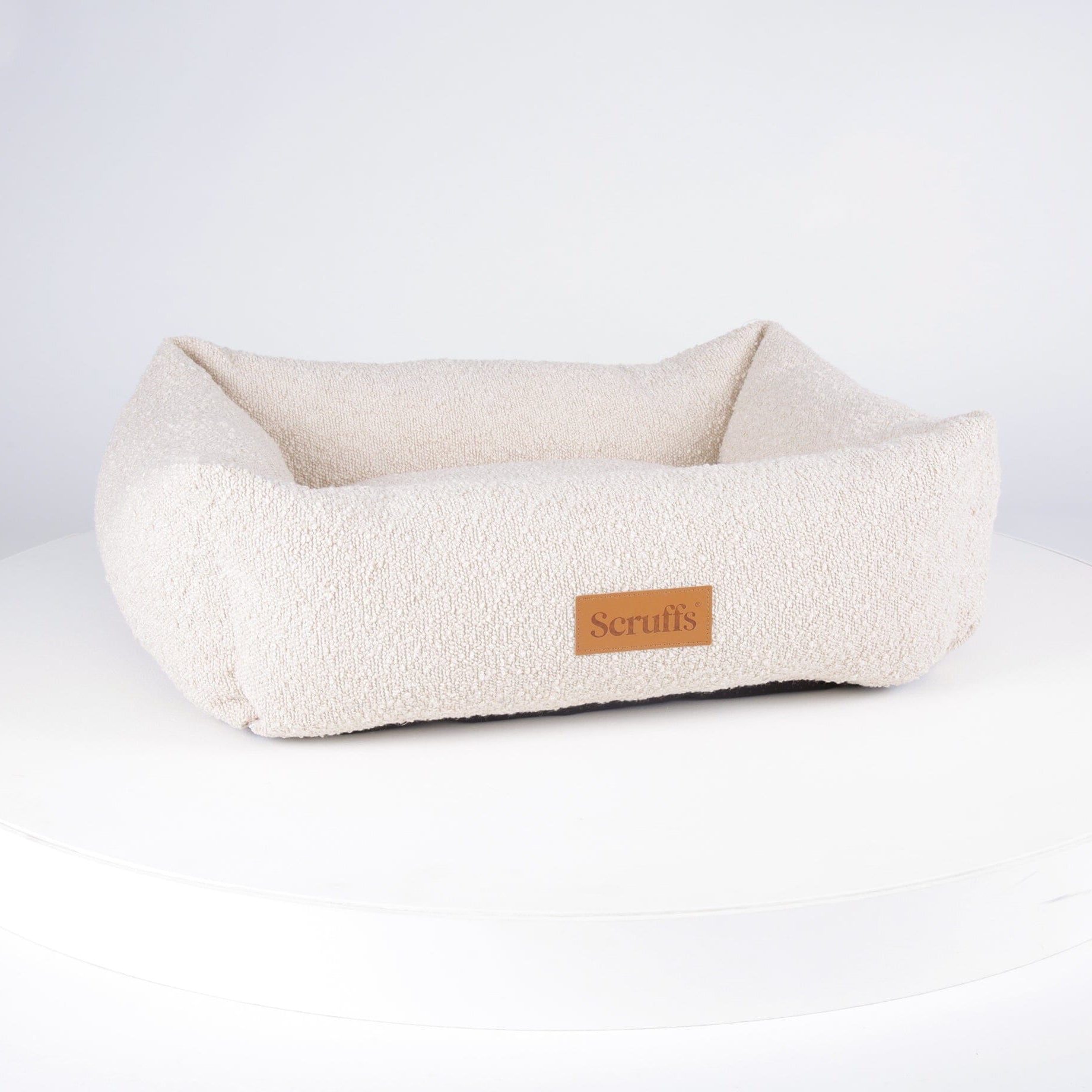 Boucle Box Bed - Ivory Dog Bed Scruffs®