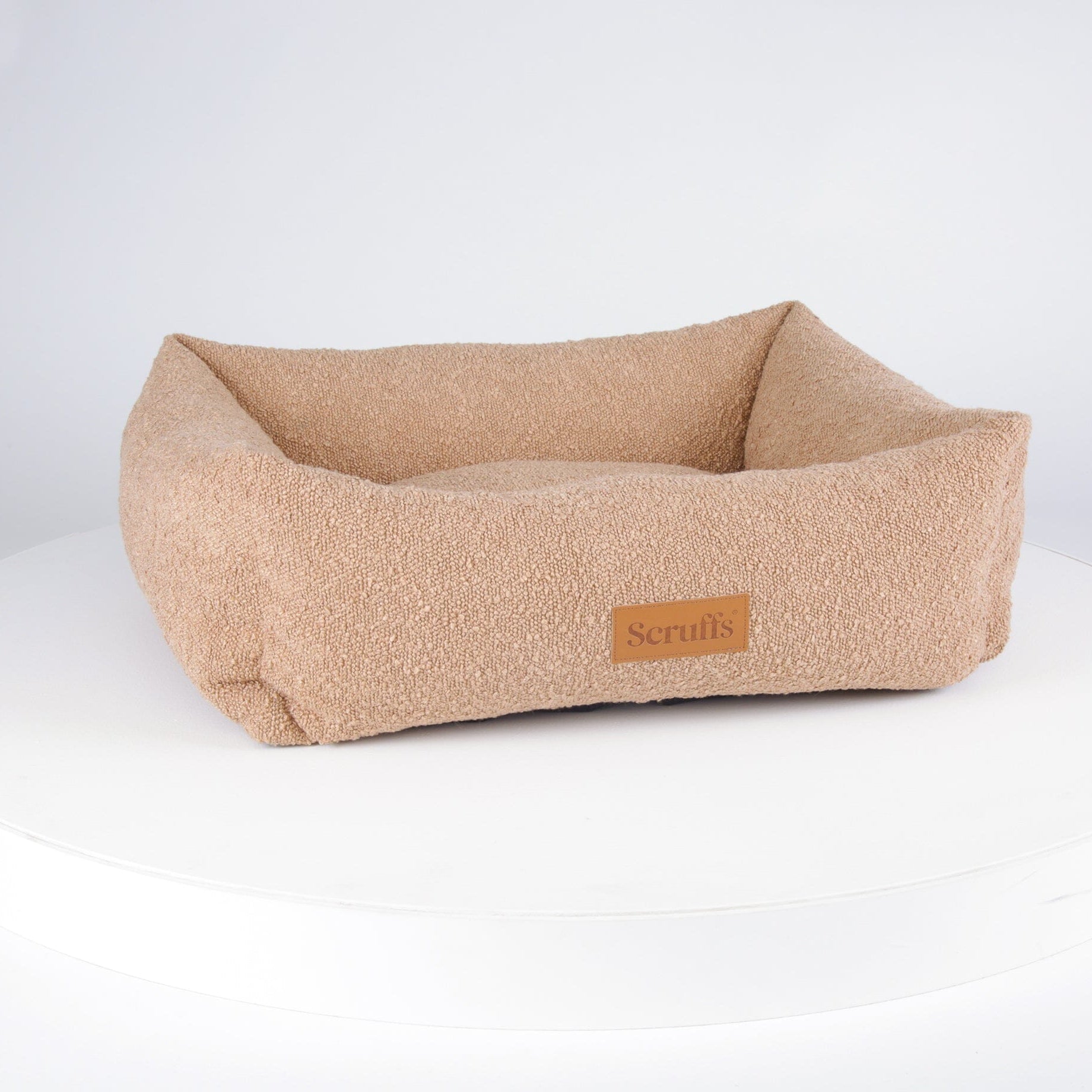 Boucle Box Bed - Desert Brown Dog Bed Scruffs®