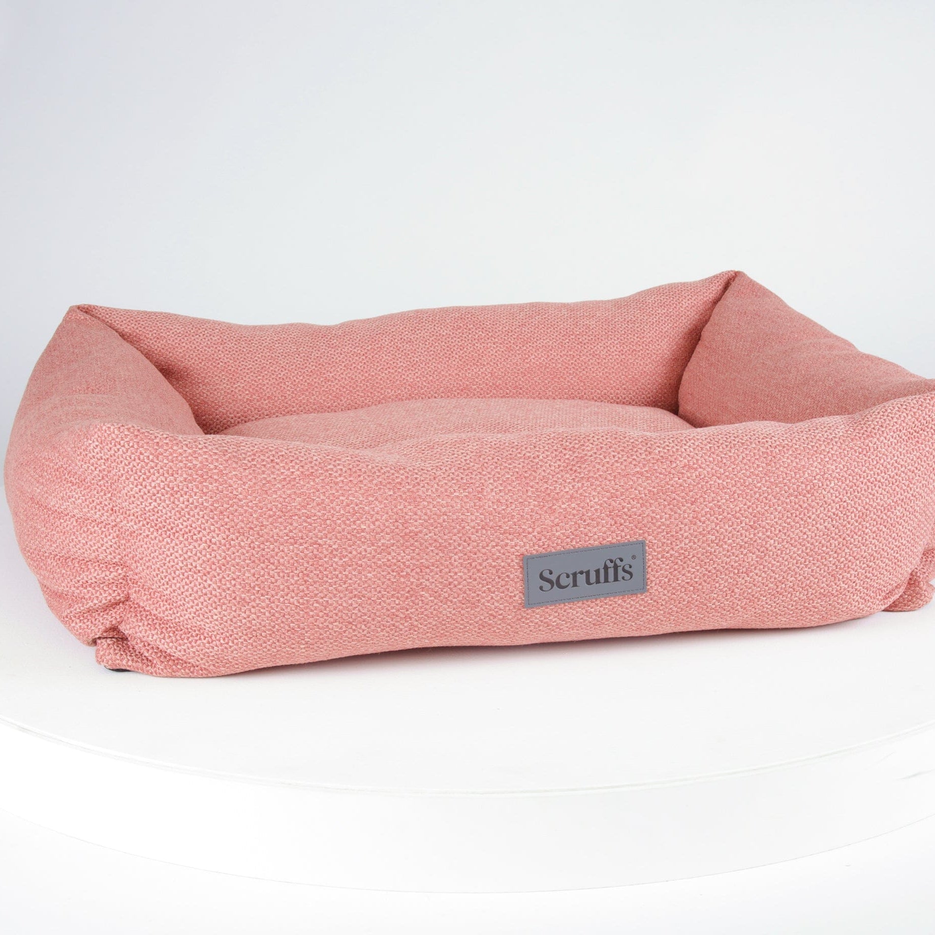 Seattle Box Bed - Coral Pink Dog Bed Scruffs®