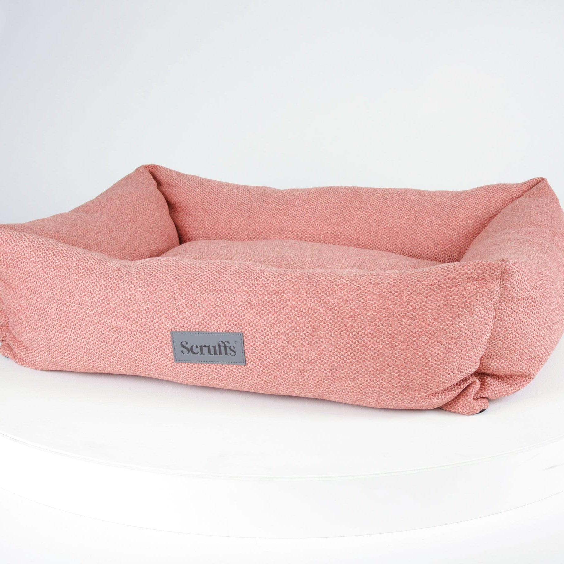 Seattle Box Bed - Coral Pink Dog Bed Scruffs®
