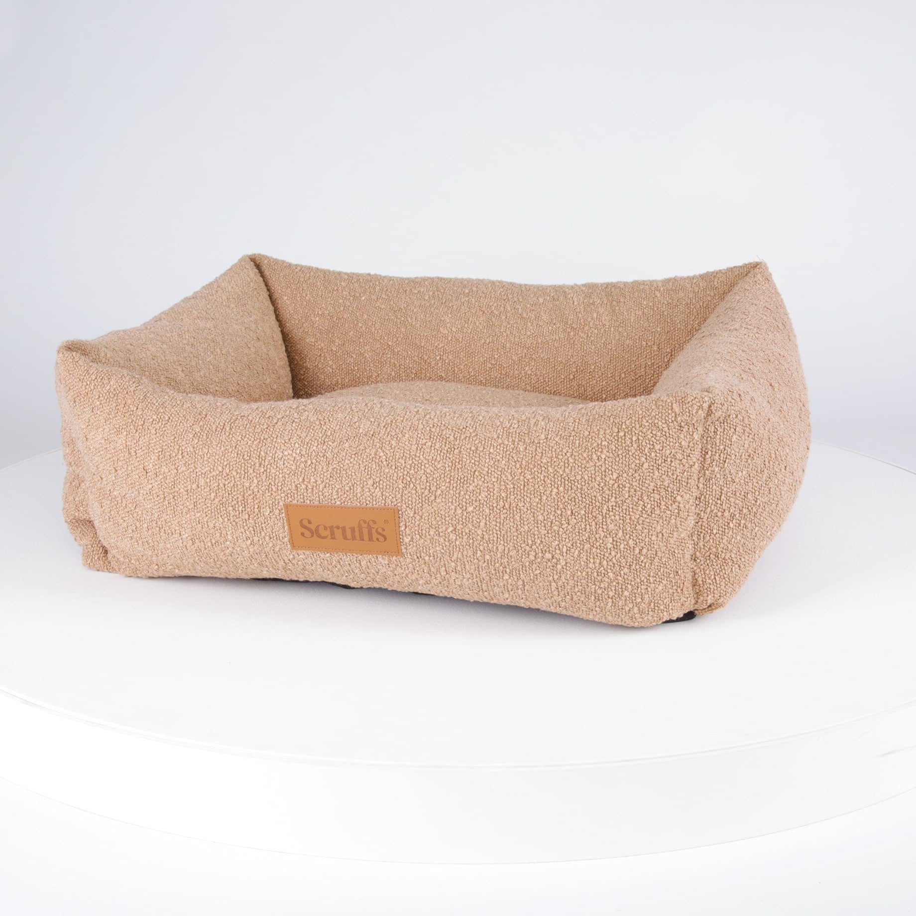 Boucle Box Bed - Desert Brown Dog Bed Scruffs®