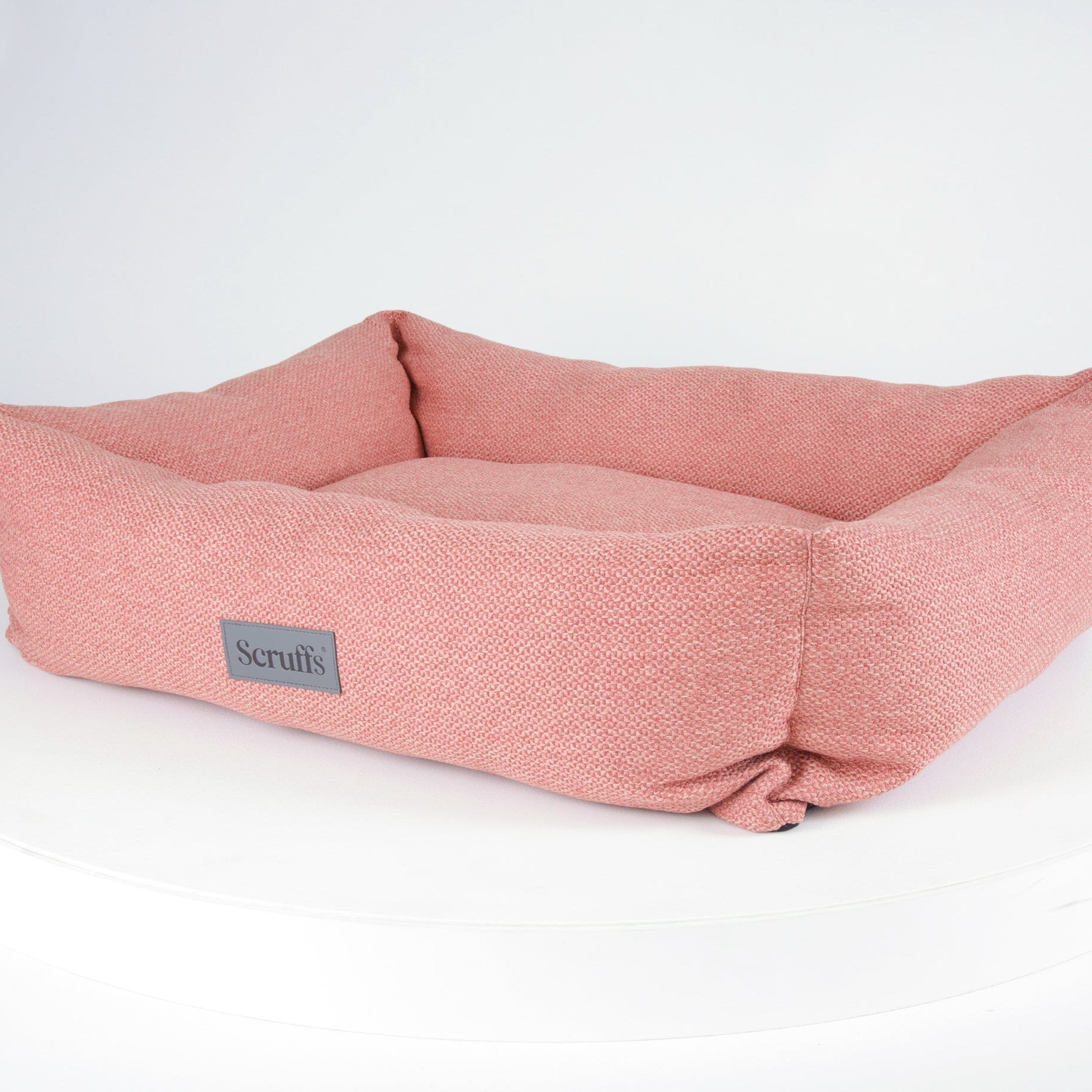 Seattle Box Bed - Coral Pink Dog Bed Scruffs®