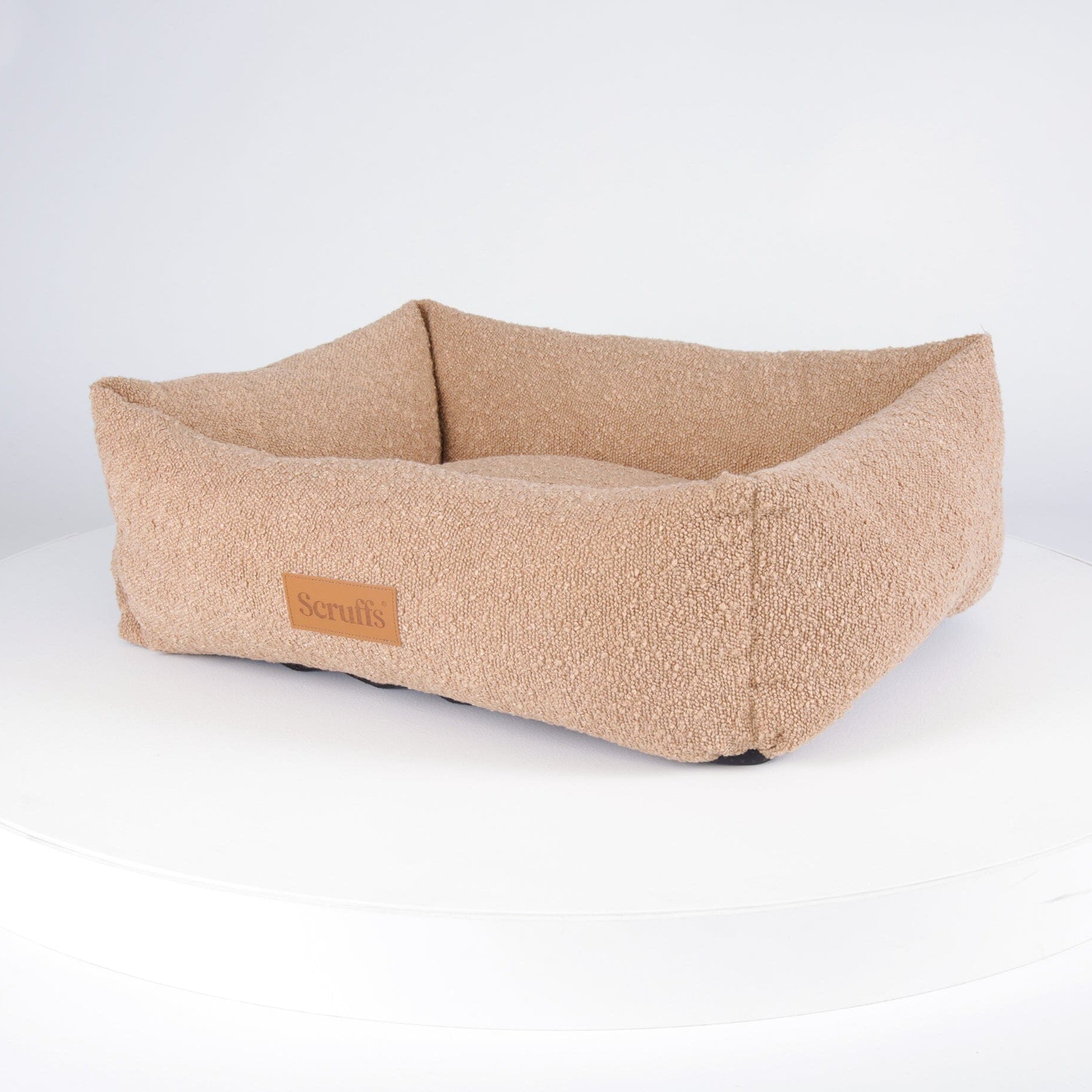 Boucle Box Bed - Desert Brown Dog Bed Scruffs®