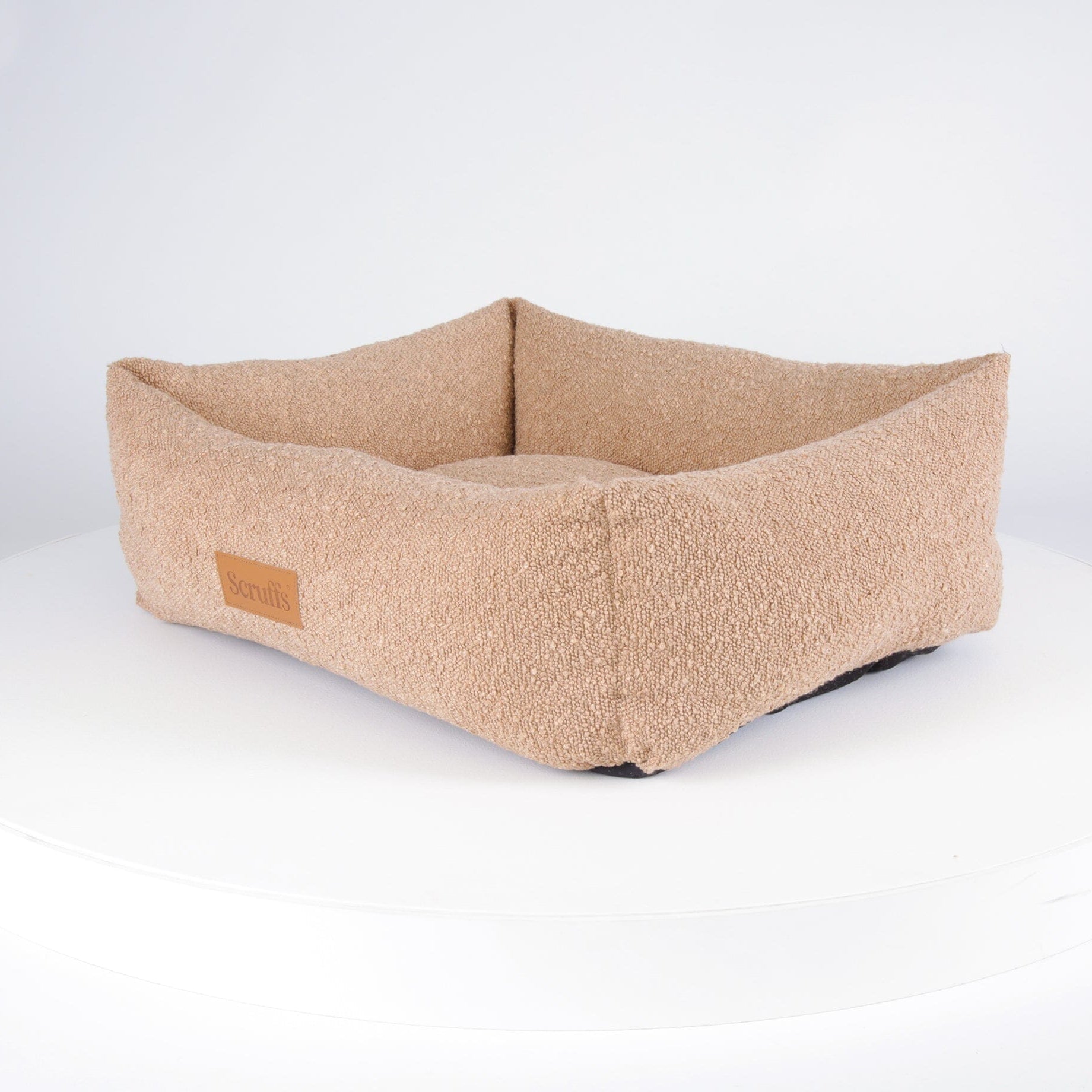 Boucle Box Bed - Desert Brown Dog Bed Scruffs®