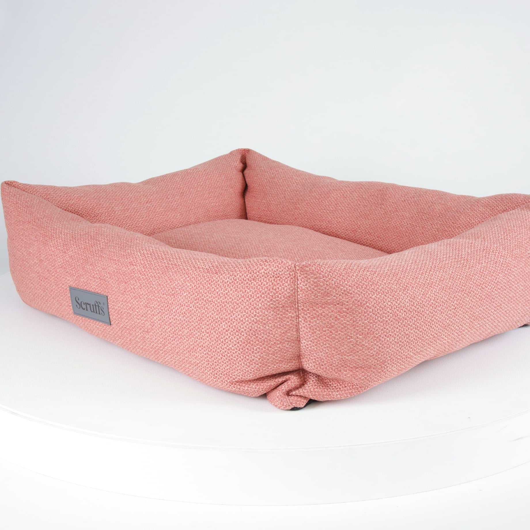 Seattle Box Bed - Coral Pink Dog Bed Scruffs®