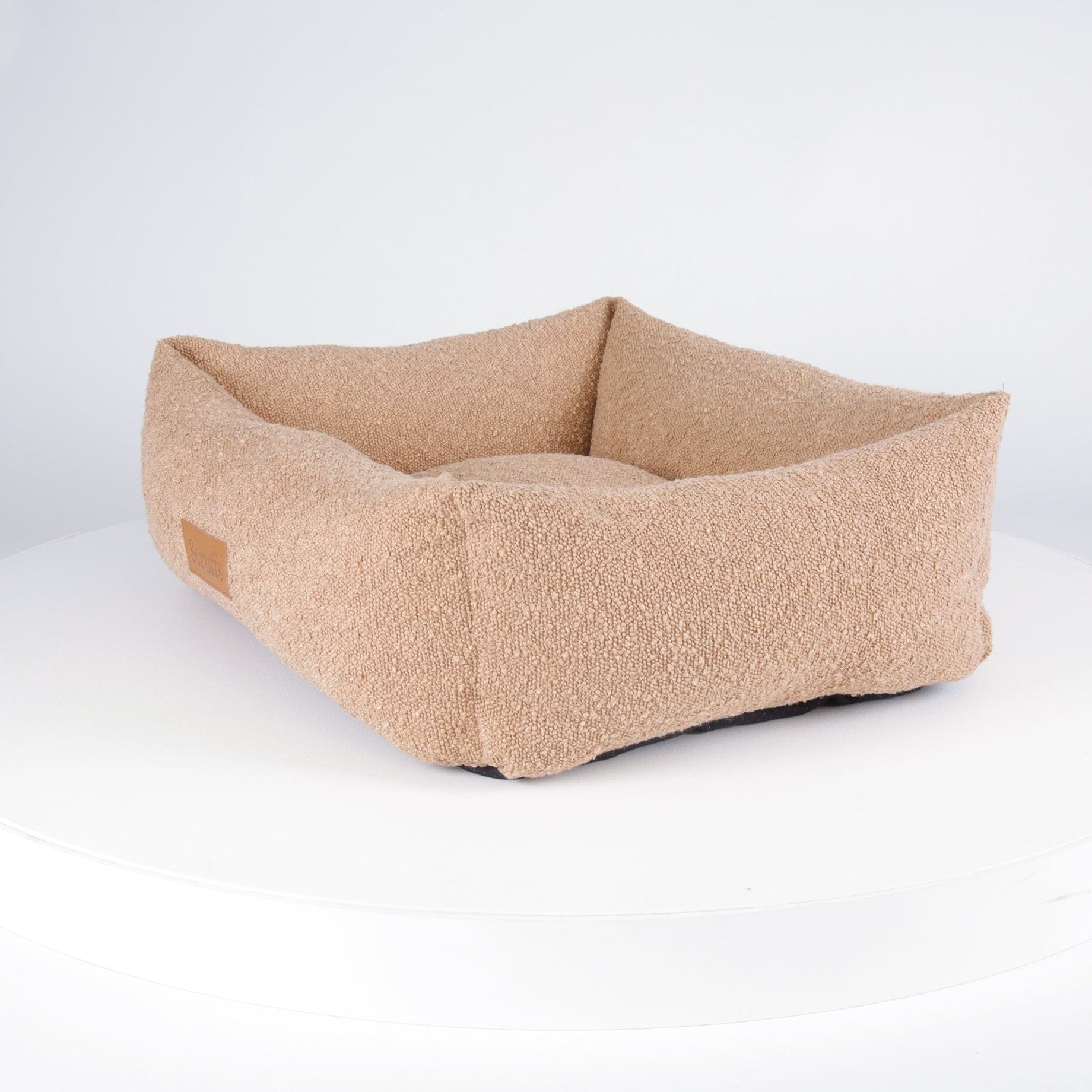 Boucle Box Bed - Desert Brown Dog Bed Scruffs®