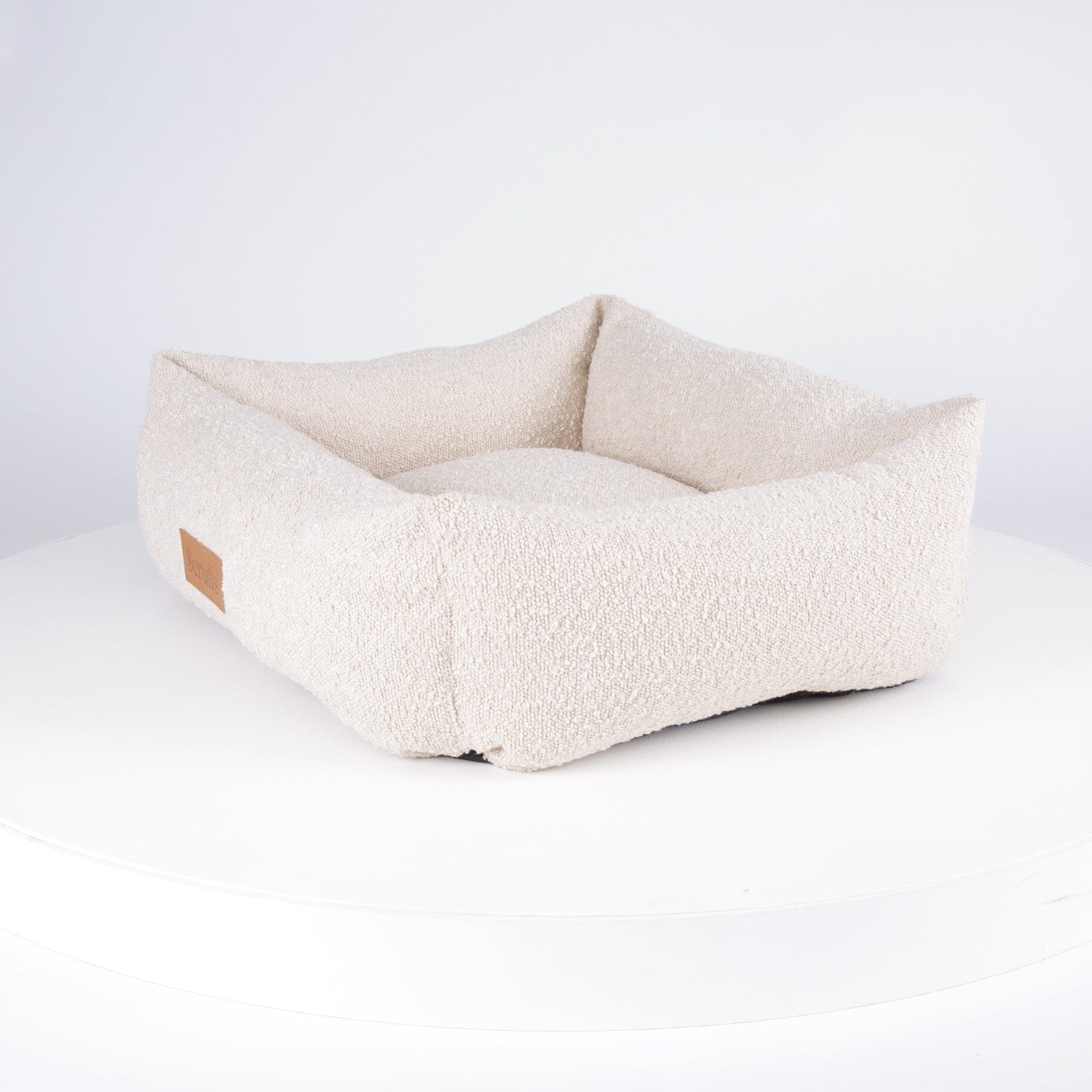Boucle Box Bed - Ivory Dog Bed Scruffs®