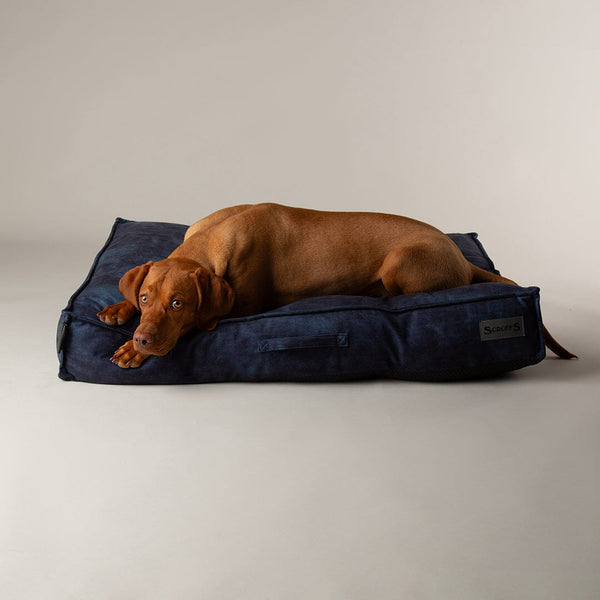 Kensington Mattress - Navy Dog Bed Scruffs®