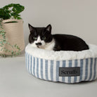 Coastal Cat Bed in Blue