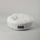 Coastal Cat Bed in Green with fluffy inner cushion