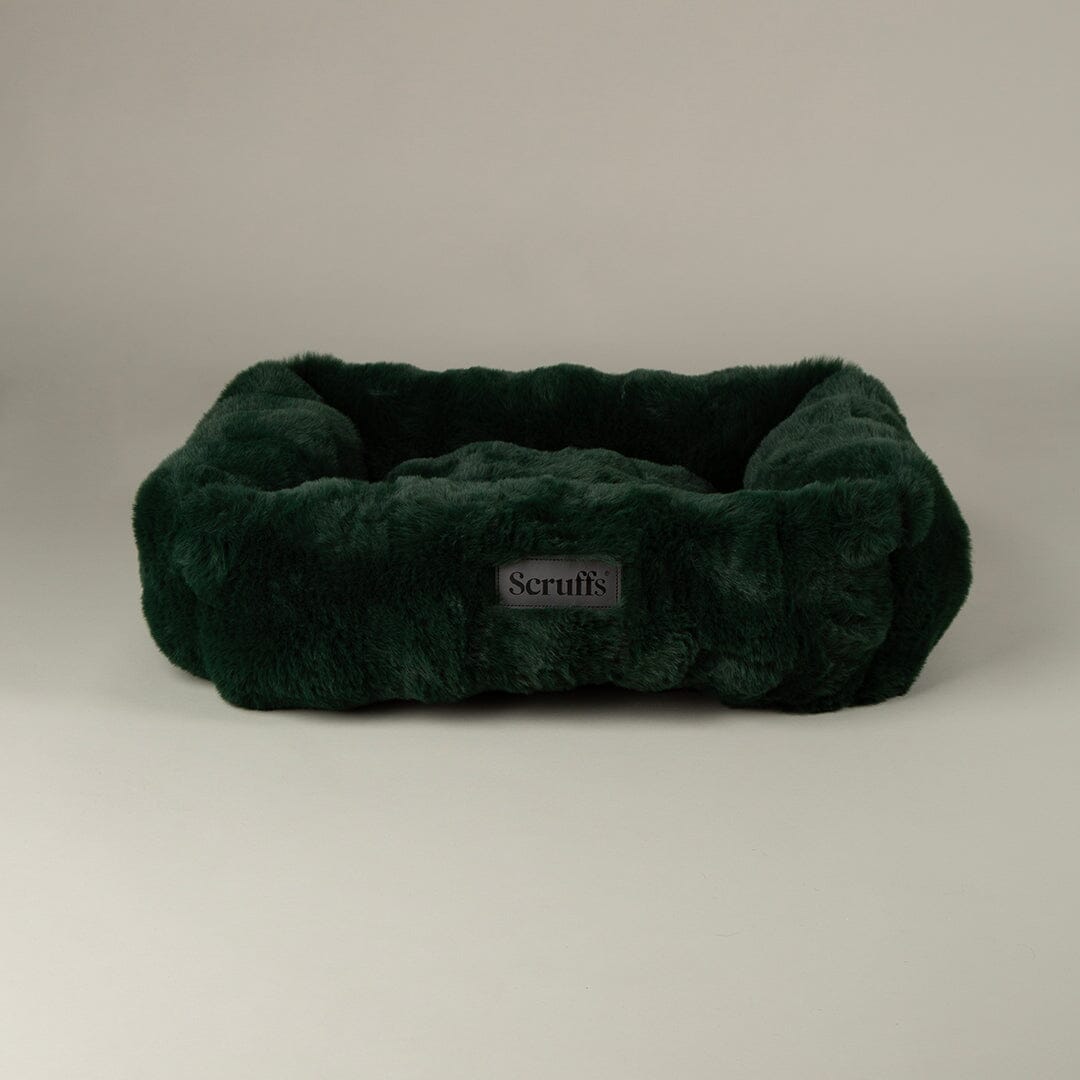 Festive Fur Box Bed - Green Dog Beds Scruffs®