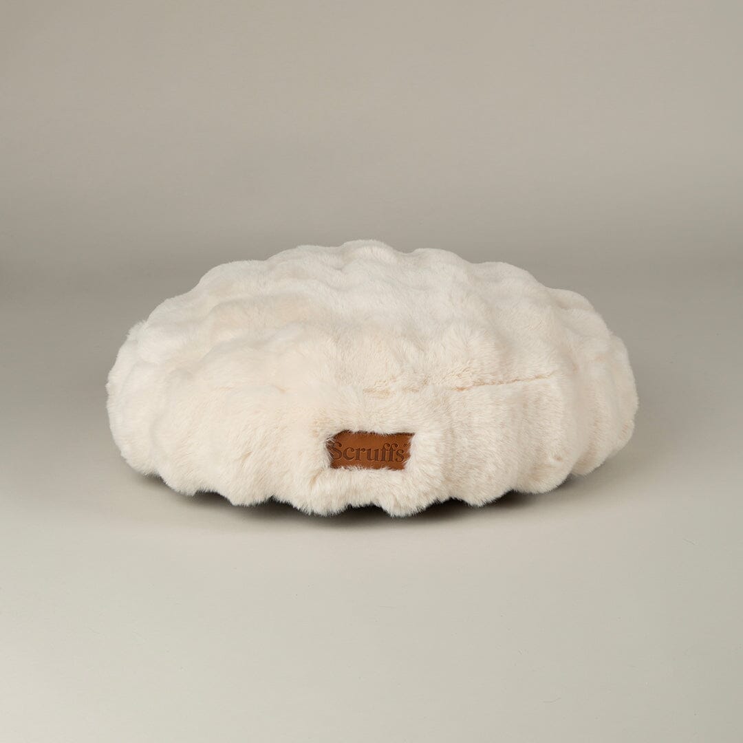 Festive Fur Cat Bed - Cream Cat Bed Scruffs®
