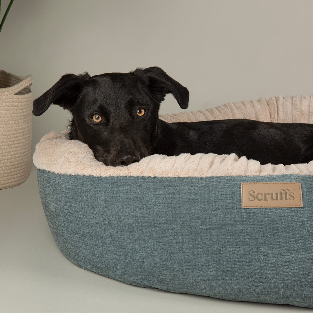 Alina Round Pet Bed - Blue Dog Bed Scruffs®
