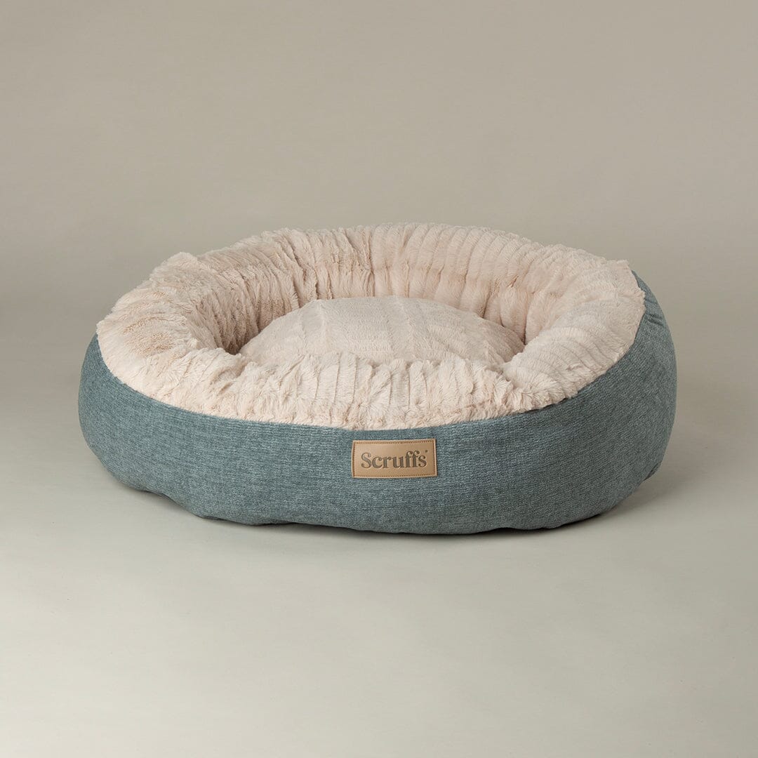 Alina Round Pet Bed - Blue Dog Bed Scruffs®