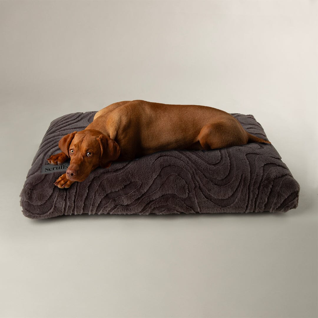 Ripple Orthopaedic Mattress - Charcoal Dog Bed Scruffs®