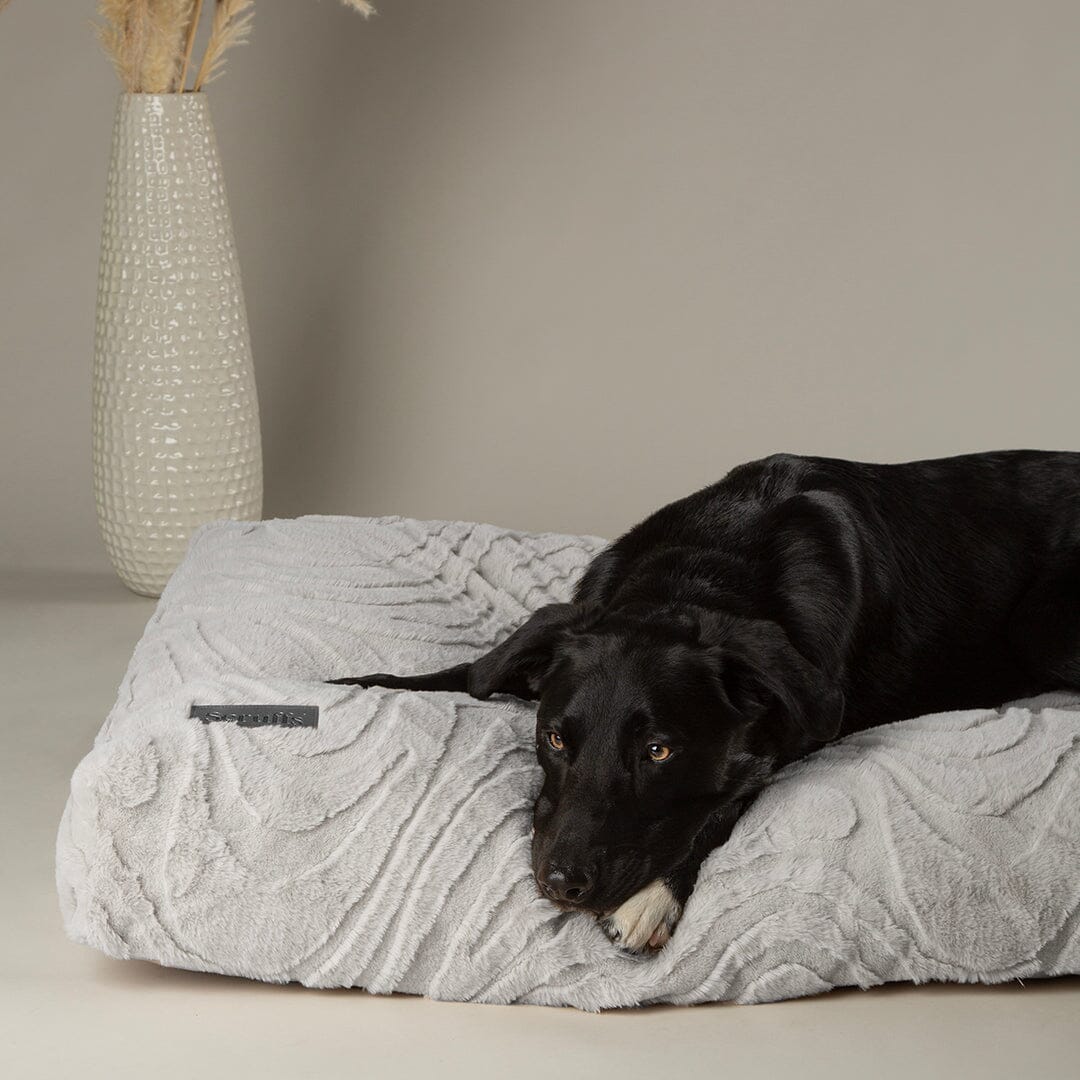 Ripple Orthopaedic Mattress - Grey Dog Bed Scruffs®