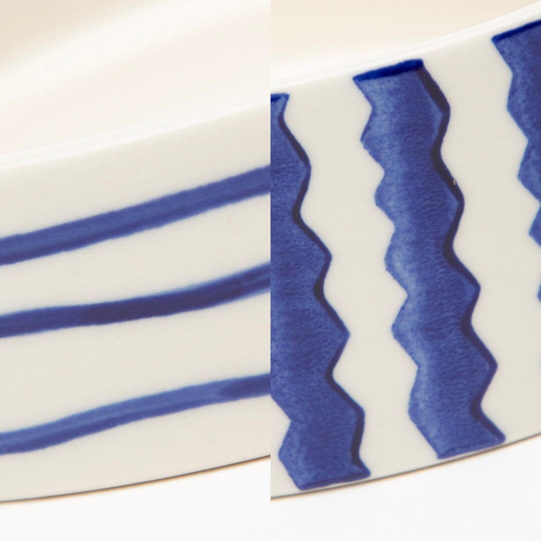 Coastal 2 Piece Cat Food Bowl & Saucer Set - Blue Pet Bowls, Feeders & Waterers Scruffs®