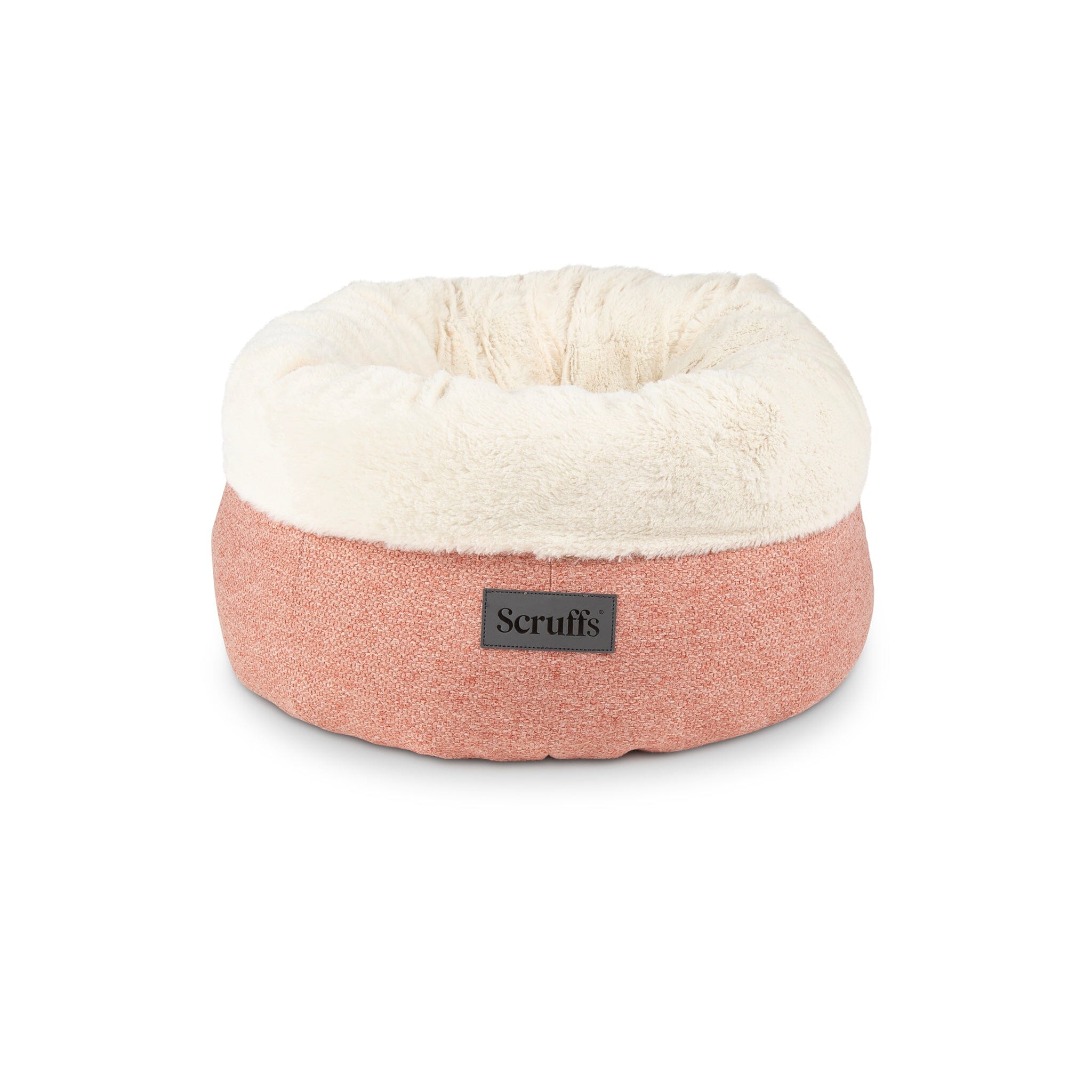 Seattle Sanctuary Deep Round Cat Bed - Coral Pink Cat Bed Scruffs®
