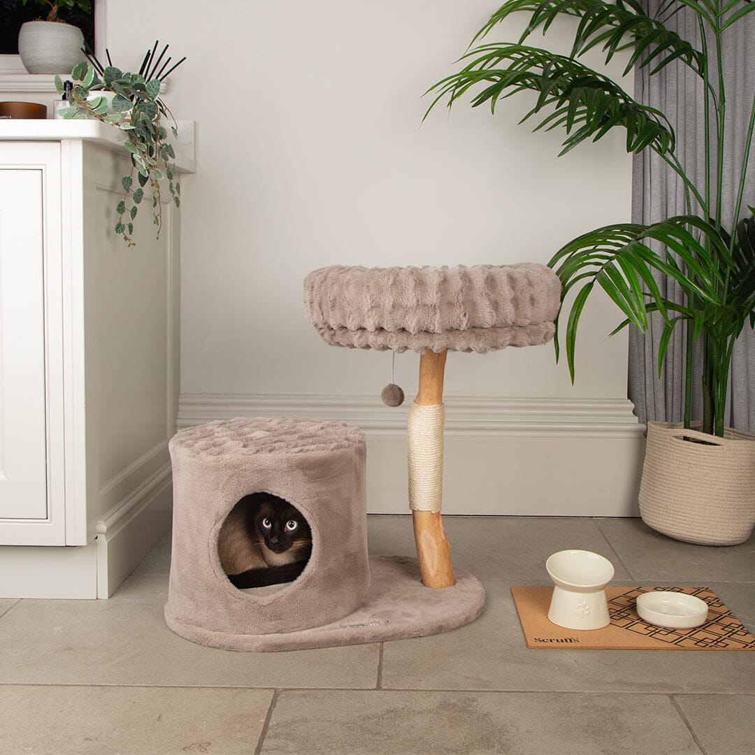 Himalayas Cat Scratching Tree - Taupe Cat Tree Scruffs®