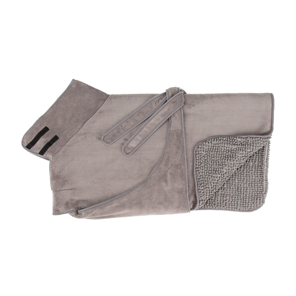 Expedition Deluxe Noodle & Microfibre Dog Dry robe in Graphite Grey