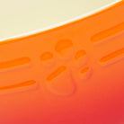 Close up of Scruffs Ombre Pet Bowl in orange