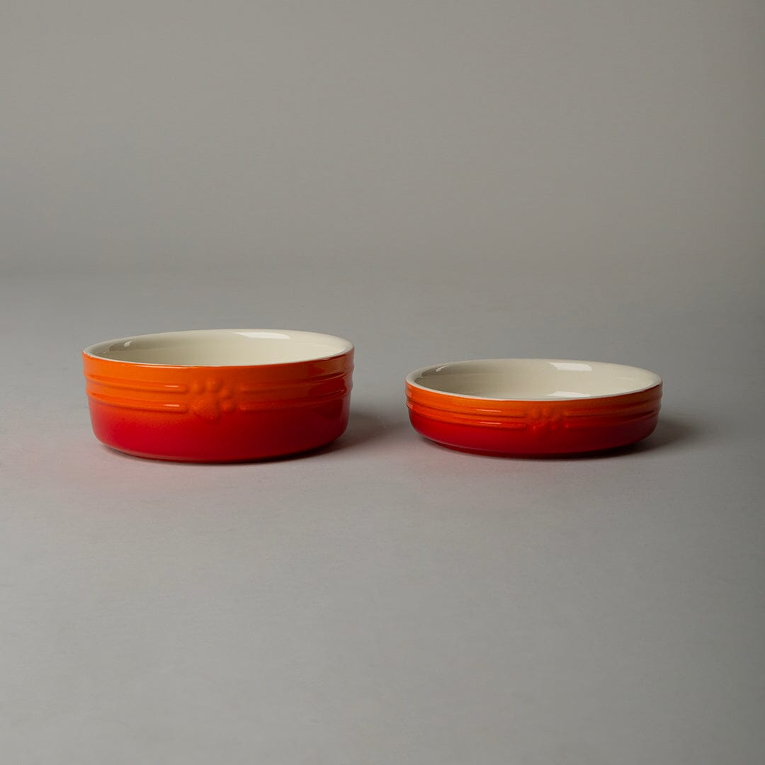 Ombre 2 Piece Cat Food Bowl & Saucer Set in Orange from Scruffs