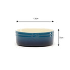 Ombre 2 Piece Dog Food & Water Bowl Set in Blue, dog bowl dimensions