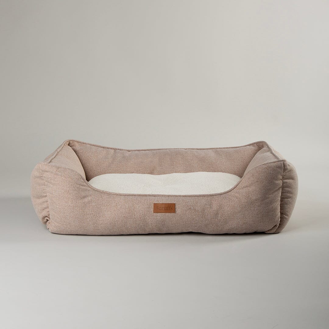 Harmony Dog Box Bed - Tan petslovescruffs