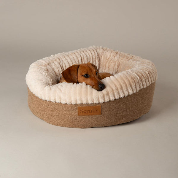 Ellen Donut Bed - Tan Dog Bed Scruffs®