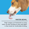 Classic 2 Piece Flat Faced Dog Bowl & Water Bowl - 15cm | 18cm - Grey Pet Bowls, Feeders & Waterers Scruffs® 