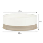 Scandi 2 Piece Non Tip Pet Food & Water Bowl - Cream Pet Bowls, Feeders & Waterers Scruffs®