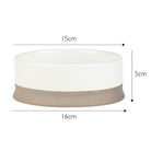 Scandi 2 Piece Non Tip Pet Food & Water Bowl - Cream Pet Bowls, Feeders & Waterers Scruffs®