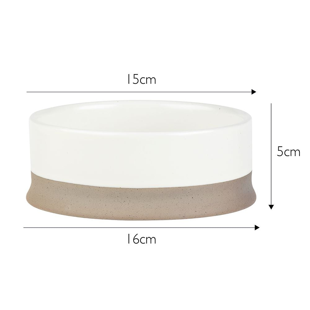 Scandi 2 Piece Non Tip Pet Food & Water Bowl - Cream Pet Bowls, Feeders & Waterers Scruffs®