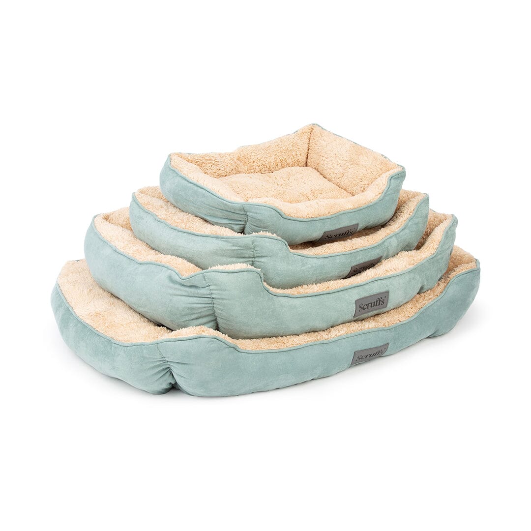 Cosy Soft-Walled Dog Bed - Sage Green Dog Bed Scruffs®