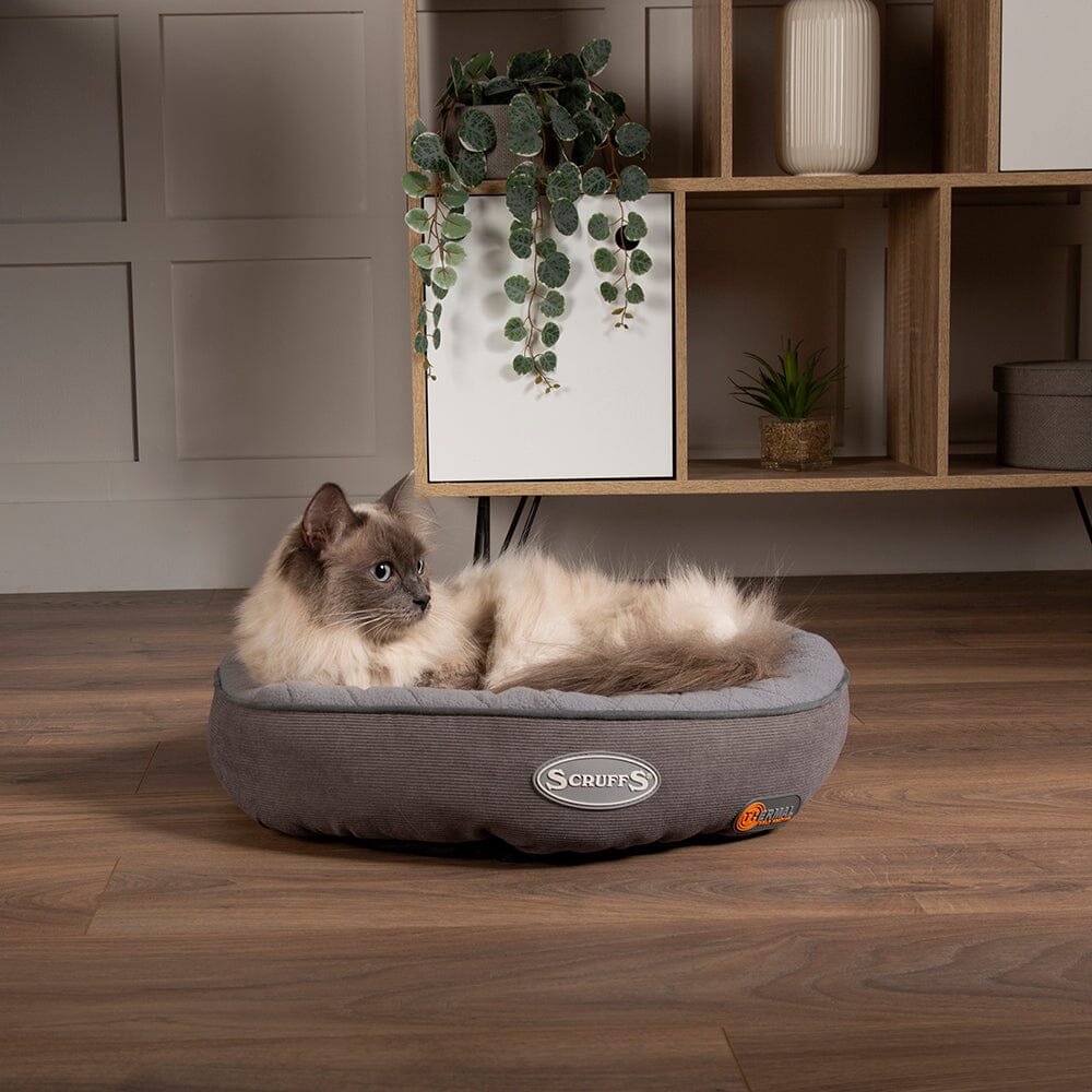 Thermal Ring Cat Bed - Grey Cat Bed Scruffs®