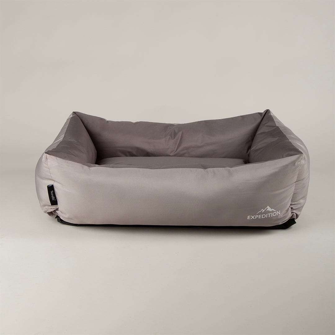 Expedition Water Resistant Box Bed - Storm Grey Dog Bed Scruffs®