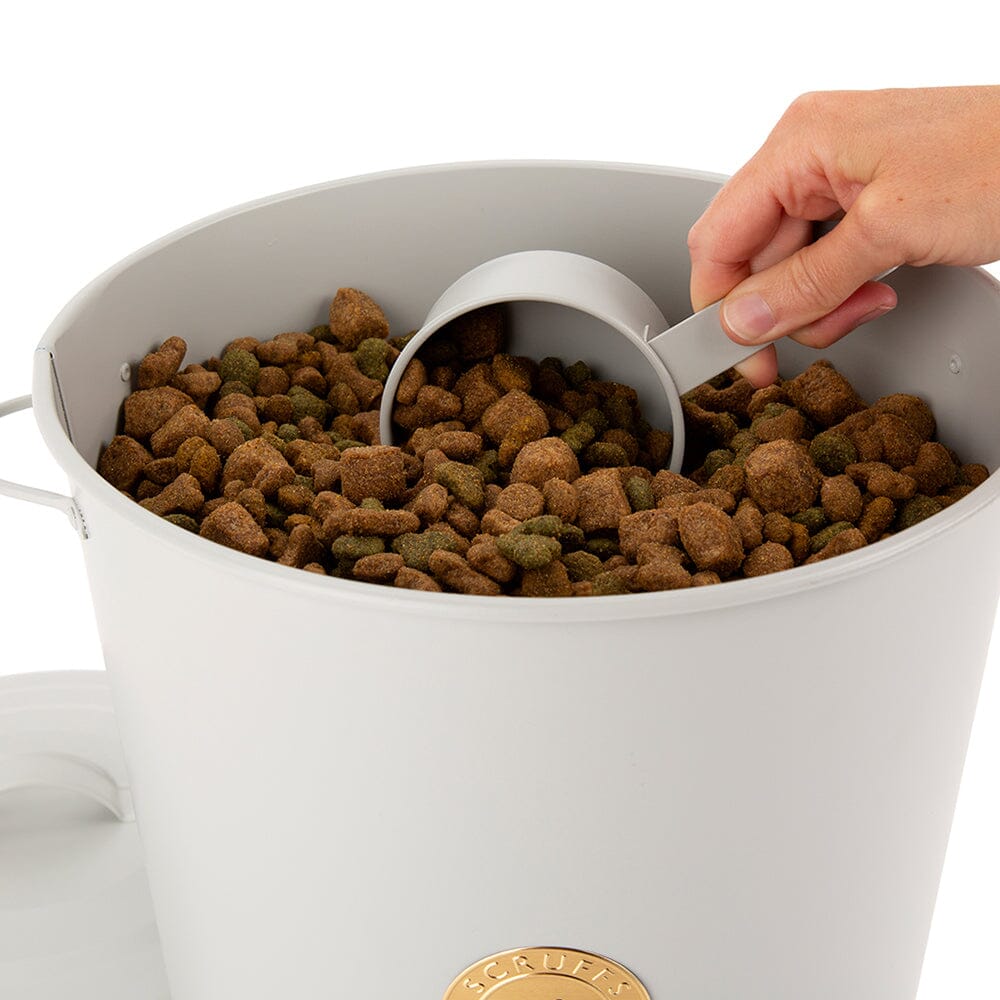 Cantina Steel Storage Pet Food & Treat Canister Set - Light Grey Pet Food Containers Scruffs®