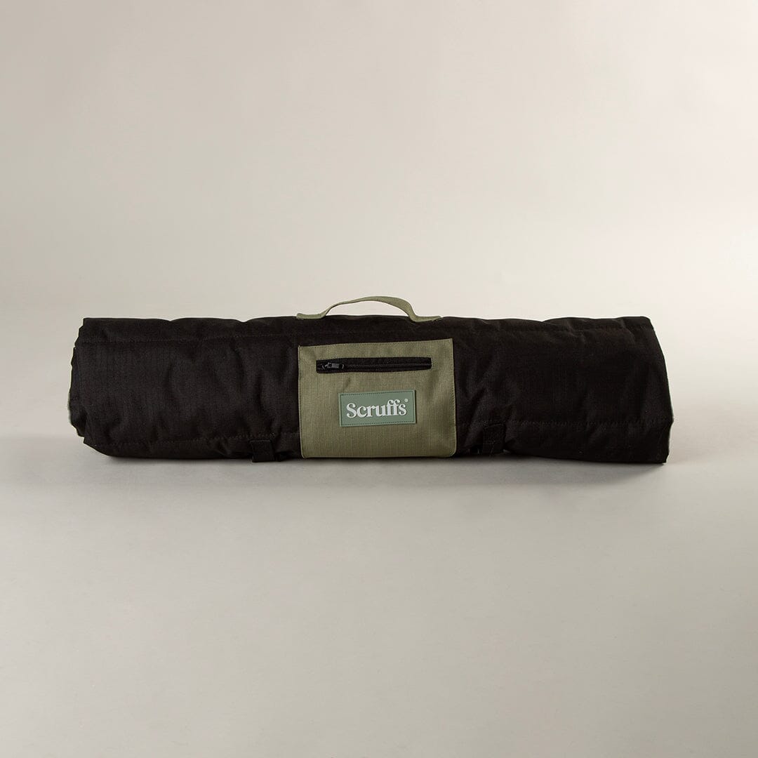 Expedition Roll Up Travel Pet Bed - Khaki Green Dog Bed Scruffs®