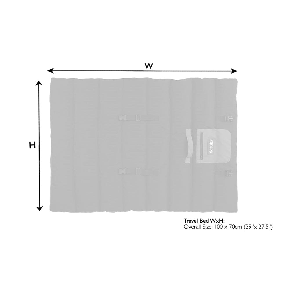 Expedition Roll Up Travel Pet Bed - Storm Grey Scruffs®