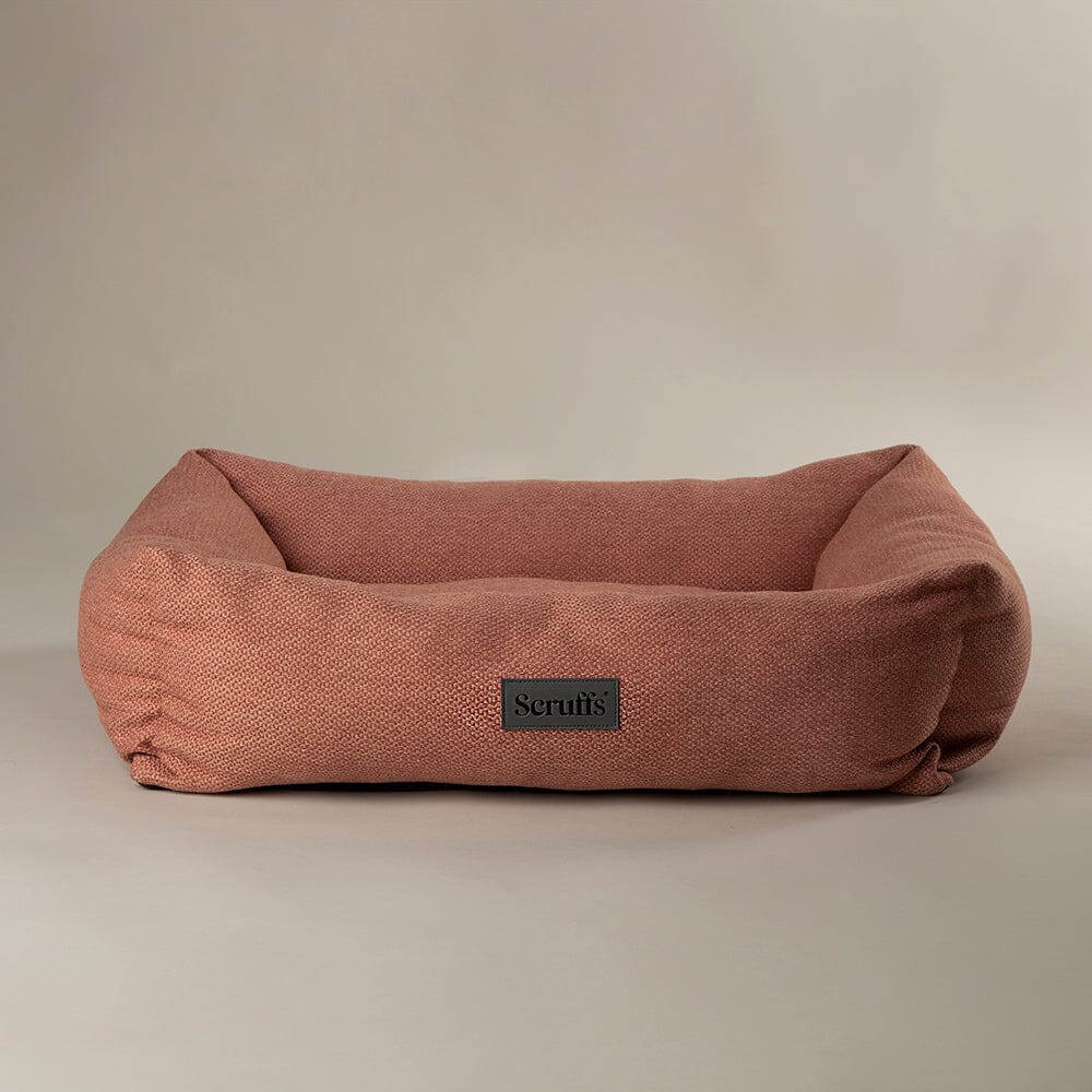 Seattle Box Bed - Coral Pink Dog Bed Scruffs®