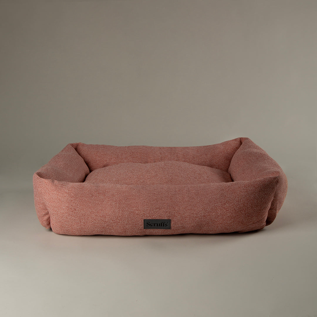 Seattle Box Bed - Coral Pink Dog Bed Scruffs®